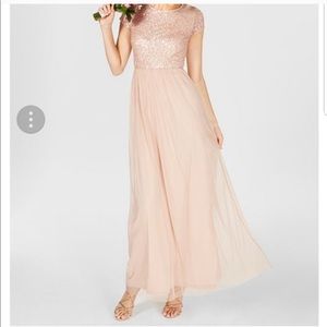 Blush bridesmaid dress
